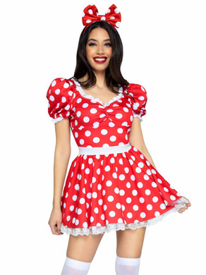 Polka Dot Sweetheart Dress LA87087 By Leg Avenue