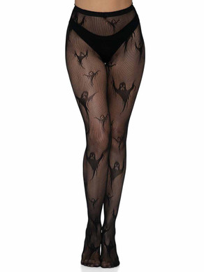 Leg Avenue Footless Crotchless Net Tights