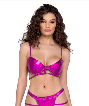 R-6293 - Padded Underwire Bra Top By Roma