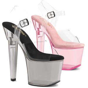 LOVESICK-708T, 7" Heart Shape Heel Tint Platform By Pleaser