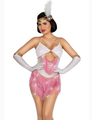 S2367, Rosé Flapper Costume By Starline