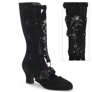 Knee high buckle boots clearance goth