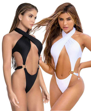 Dallas Cowboys Women's Two Piece Halter Bikini Swimsuits Keyhole Cutout  Swimwear