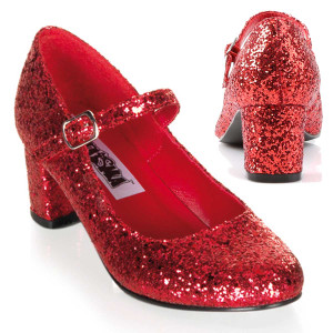 Women's SCHOOLGIRL-50G, Glitters Costume Shoes | Funtasma