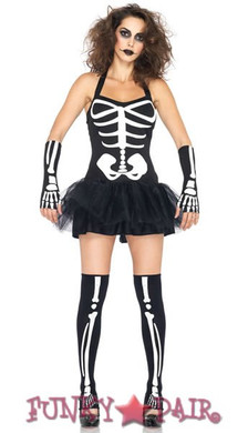 LA-83946, Sexy Skeleton Costume (CLEARANCE)