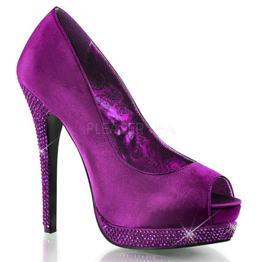 bordello pink glitter heels