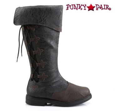 Funtasma | Captain-110, Men's Knee High Pull-On Boots | Side View
