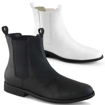 Trooper-12, Men's Pull on Chelsea Boot by Funtasma Shoes