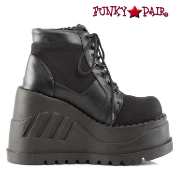 Demonia Stomp-10, Wedge Platform Booties Demonia Stomp-10, Wedge Platform Booties