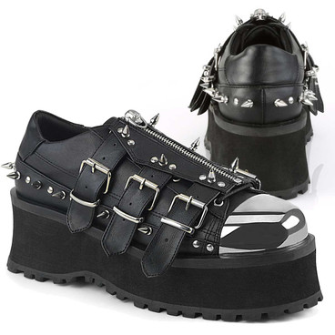 mens black creeper shoes