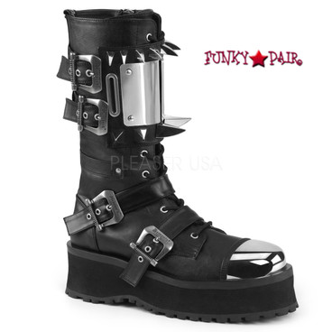 demonia steel toe boots