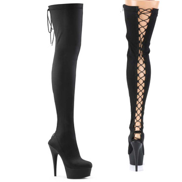 thigh high boots with tie