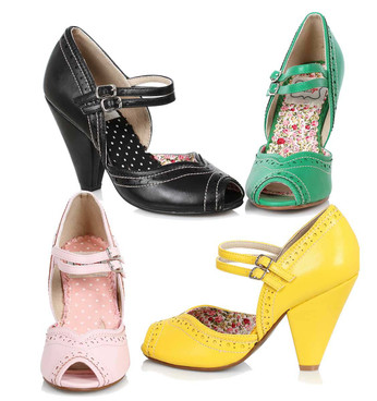 Bettie Page | BP403-Nellie, Chunky Heel Maryjane Platform Sandal