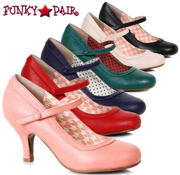Bettie Page Retro Maryjane Pump BP320-Bettie