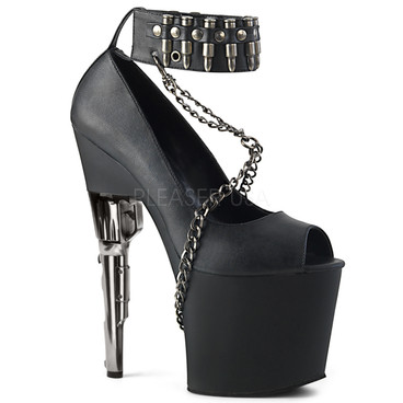 Exotic Dancer Shoes | Bondgirl-783, Bullet Heel Platform Peep Toe Pump