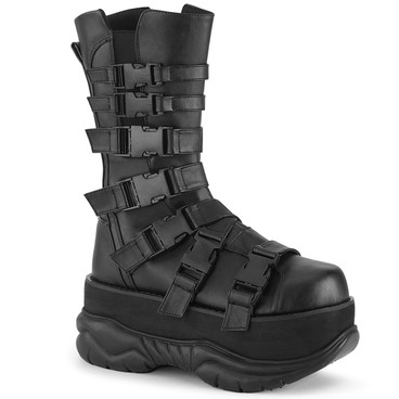 Demonia | Neptune-210, Men's Midcalf Boots with Multi Straps
