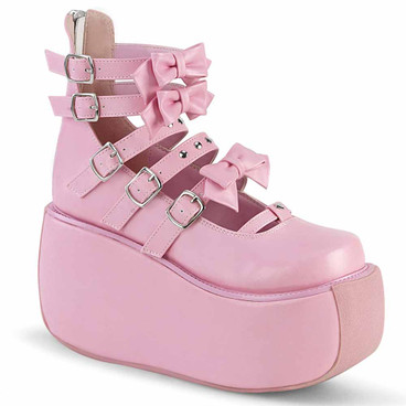 pink goth shoes