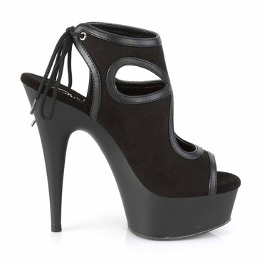 Pleaser Women's Delight-613 Sandal - 6 Inch Stiletto Heel, 1.75 Inch Platform, Ankle Strap - View #4