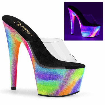 clear exotic dancer shoes