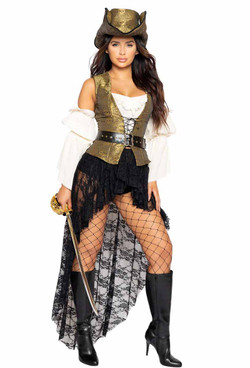 R-4980, Sexy Pirate Queen Costume By Roma