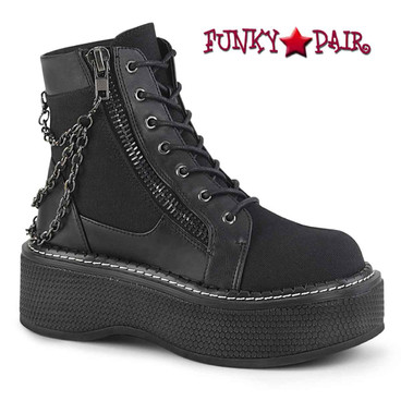 black goth boots womens