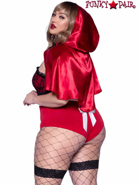 Leg Avenue LA86975X, Plus Size Naughty Miss Red Costume