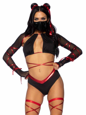 LA87104, Lethal Ninja Costume By Leg Avenue
