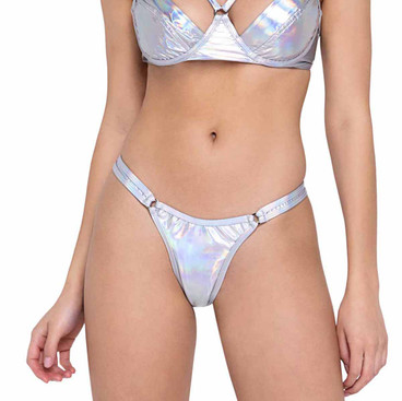 R-6325 - Hologram Thong Bottoms By Roma