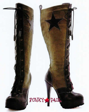 Military Costume Boots - Military 