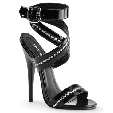 6 Inch Zippers Sandal Devious | Domina-119