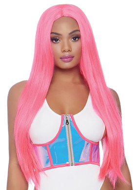 Holographic Zipper Under Bust Corset Leg Avenue | LA8284,