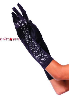 LA-2710, Rhinestone Bone Glove