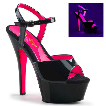 Kiss-209TT, 6 Inch Two Tone Ankle Strap Platform Sandal by Pleaser USA