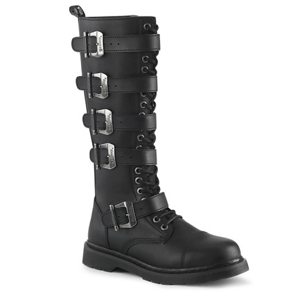 Men's Demonia | BOLT-425, Knee High Buckles Combat Boots