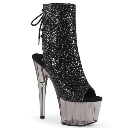 Adore-1018GT, Tinted Platform Ankle Boots with Glitters by Pleaser