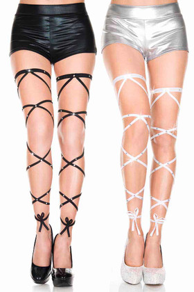 ML-34005, Rhinestone Leg Wrap By Music Legs