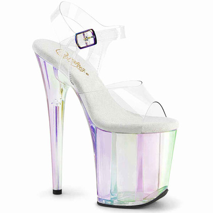 FLAMINGO-808HT, Holographic Tint Platform Sandal By Pleaser