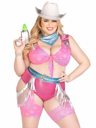 LA87178X, Plus Size Space Cowgirl By Leg Avenue