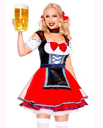 ML-70891, Oktoberfest Beer Babe Costume By Music Leg