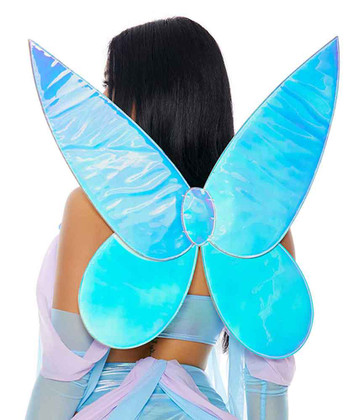 FP-990003, Blue Iridescent Fairy Wings