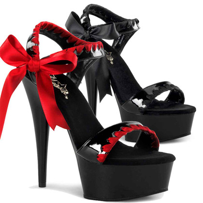 DELIGHT-615, Two Tone Ankle Strap Sandal Pleaser Shoes