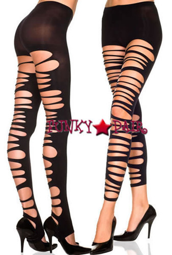 ML-35243, Big Ripped Stirrup Leggings