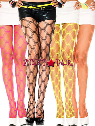 ML-5042, Multi Strands Diamond Net Pantyhose