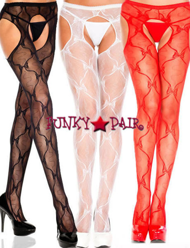 ML-933Q Bow Lace Pantyhose