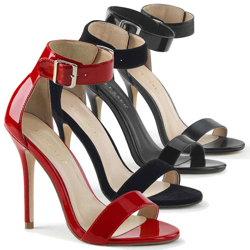 Amuse-10, 5 Inch Stiletto Heel Closed Back Sandal By Pleaser USA