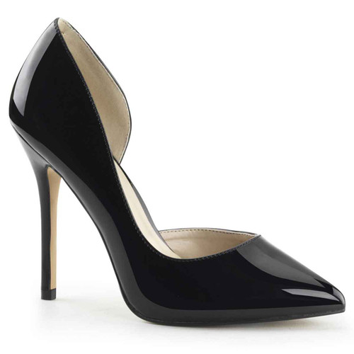 Amuse-22, 5 Inch Black D'Orsay Pump