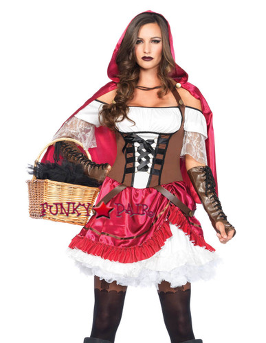 2PC Rebel Riding Hood Costume