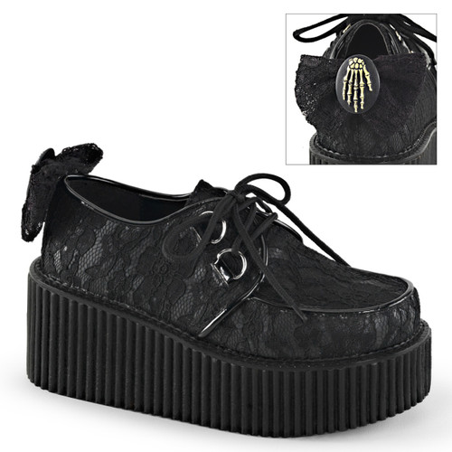 Creeper-212, Platform Lace Creeper Demonia Shoes