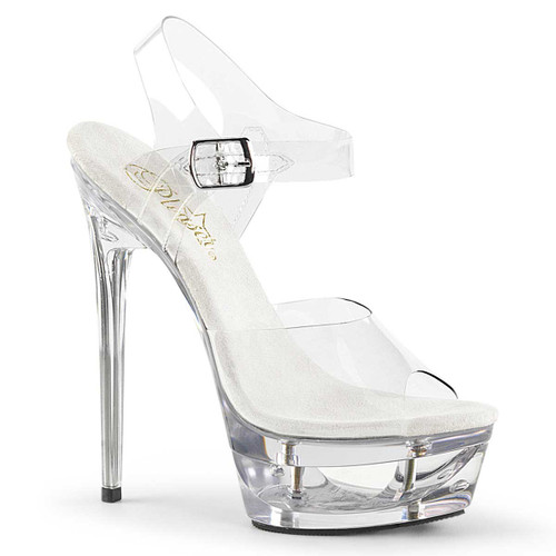 Eclipse-608, Cut out Platform Ankle Strap Sandal By Pleaser