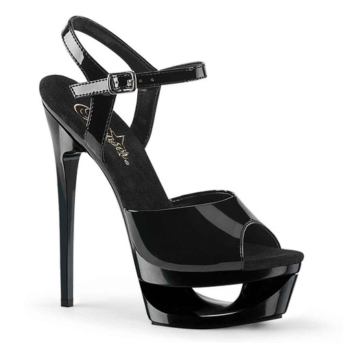 Eclipse-609, 5.5 Inch Cut out Platform Ankle Strap Sandal By Pleaser